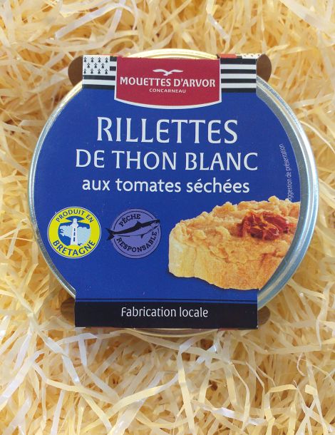 Rillettes de thon blanc aux tomates séchées Mouette d'Arvor 125g